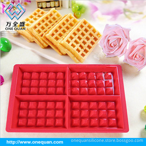 Food grade cake stands waffle cake decoration grid nestle silicone mould
